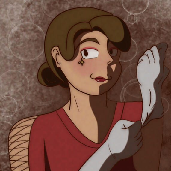 Woman in Dinner Attire