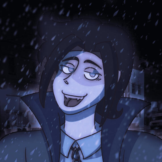 Vampire Vincent In Blue